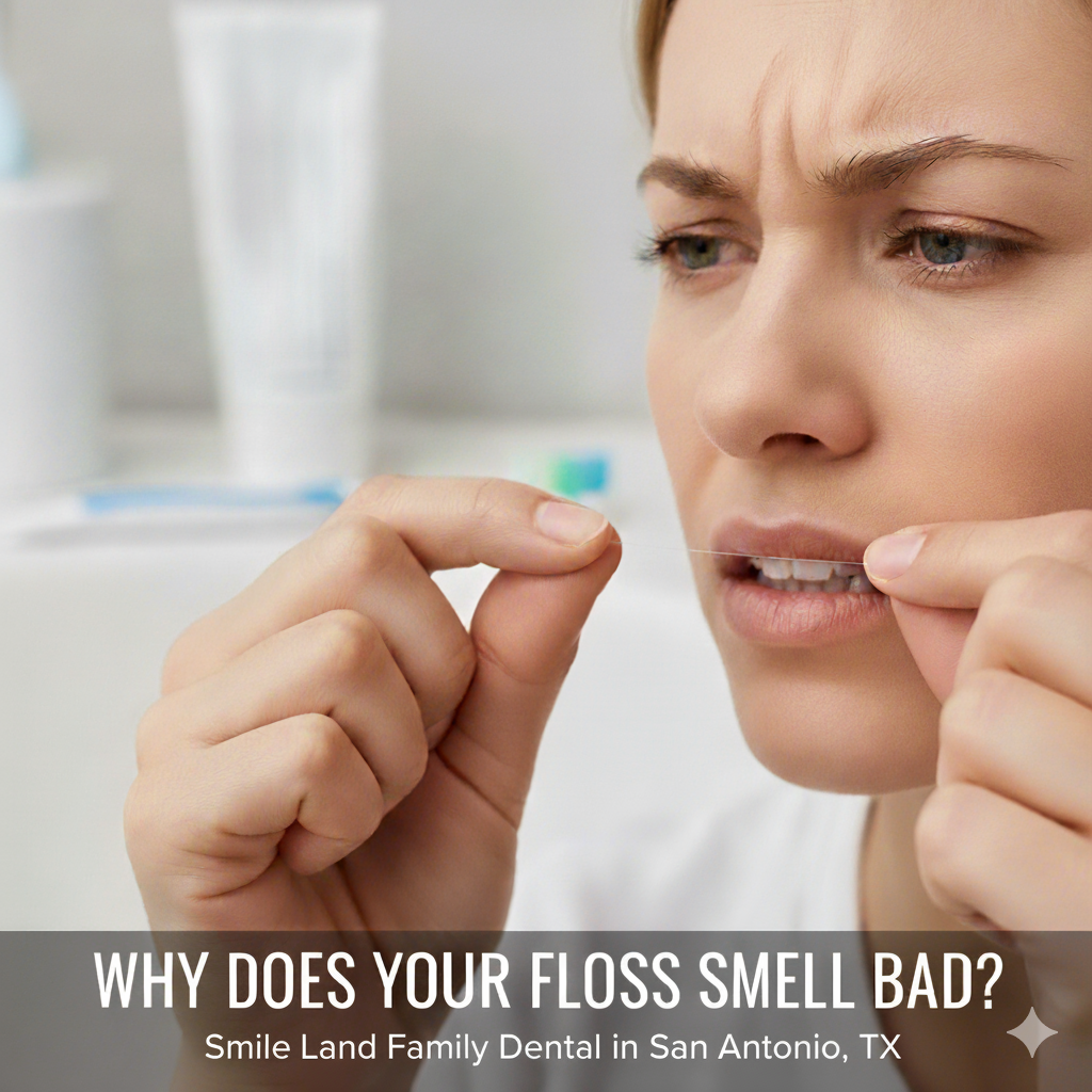 why does your floss smell bad